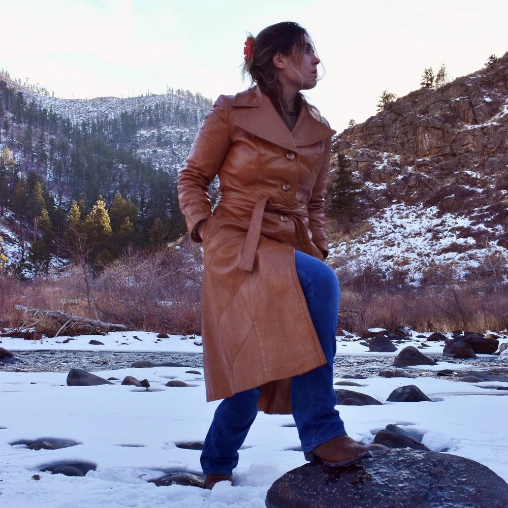 Vintage 70s Original Peter Caruso Trench Coat